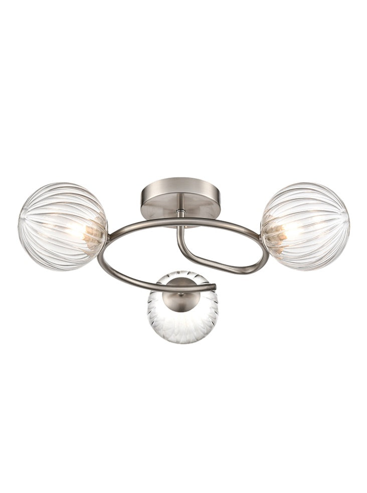 Franklite Atlas 3lt semi-flush fitting Atlas part no - FL2501-3-382