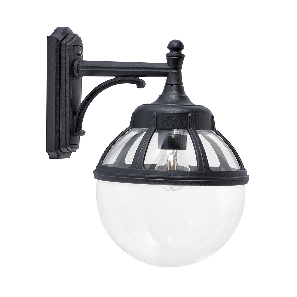 Norlys Bologna 1 Light Down Wall Light B2-BLACK-C