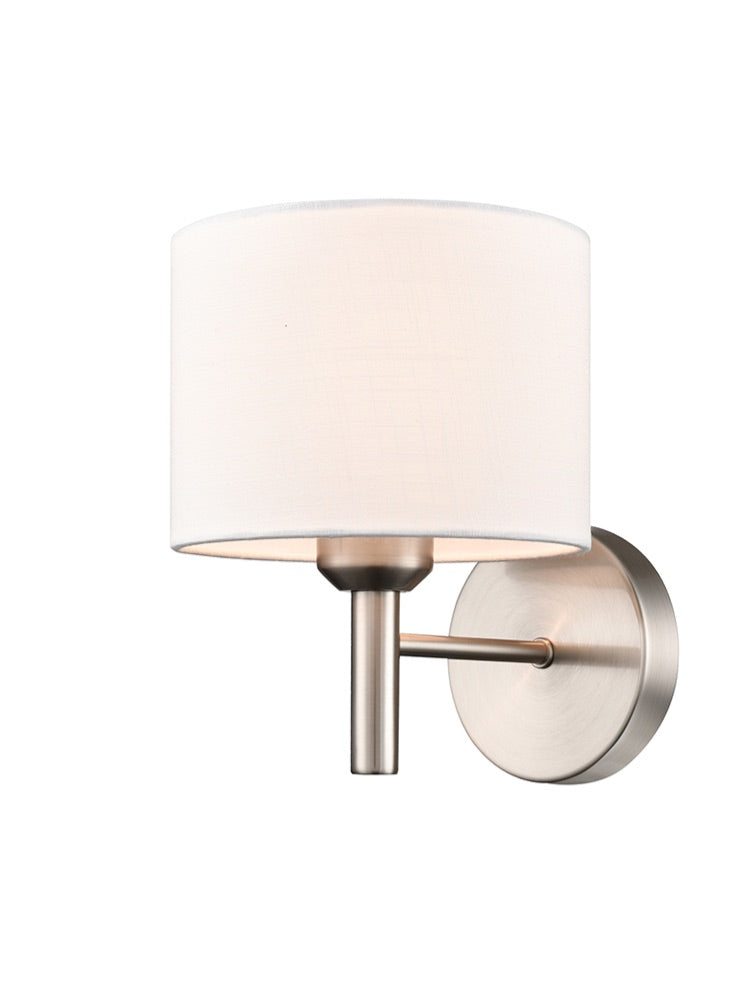 Franklite Barolo 1lt Wall Bracket in Satin Nickel Barolo part no - FL2494-1