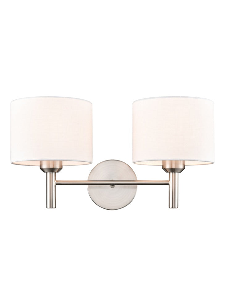 Franklite Barolo 2lt Wall Bracket in Satin Nickel Barolo part no - FL2494-2
