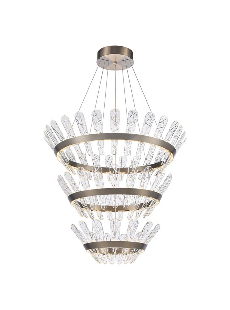 Franklite Beatrice Triple Tiered Bronze LED Pendant Beatrice part no - PCH472
