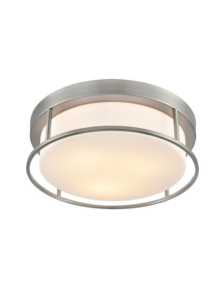 Franklite Blaine Satin Nickel 380mm Flush Ceiling Fitting Blaine part no - CF5830