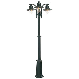 Norlys Como 3 Light Triple Head Post C7-BLACK