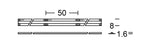 JCC Lighting JC121512 COB LED Strip FREE CUT 24V 10W IP20 3000K 528LED/m 30M Reel 8mm