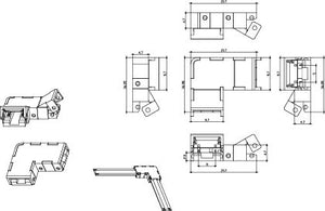 JCC Lighting JC121511 COB LED Strip Corner Connector strip to strip Single colour for 8mm(5PK)