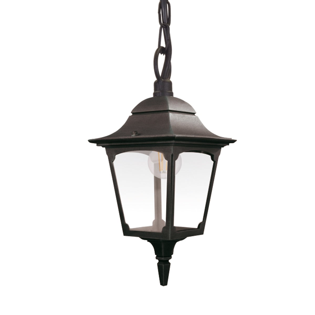 Elstead Lighting Chapel 1 Light Chain Lantern CP9-BLACK