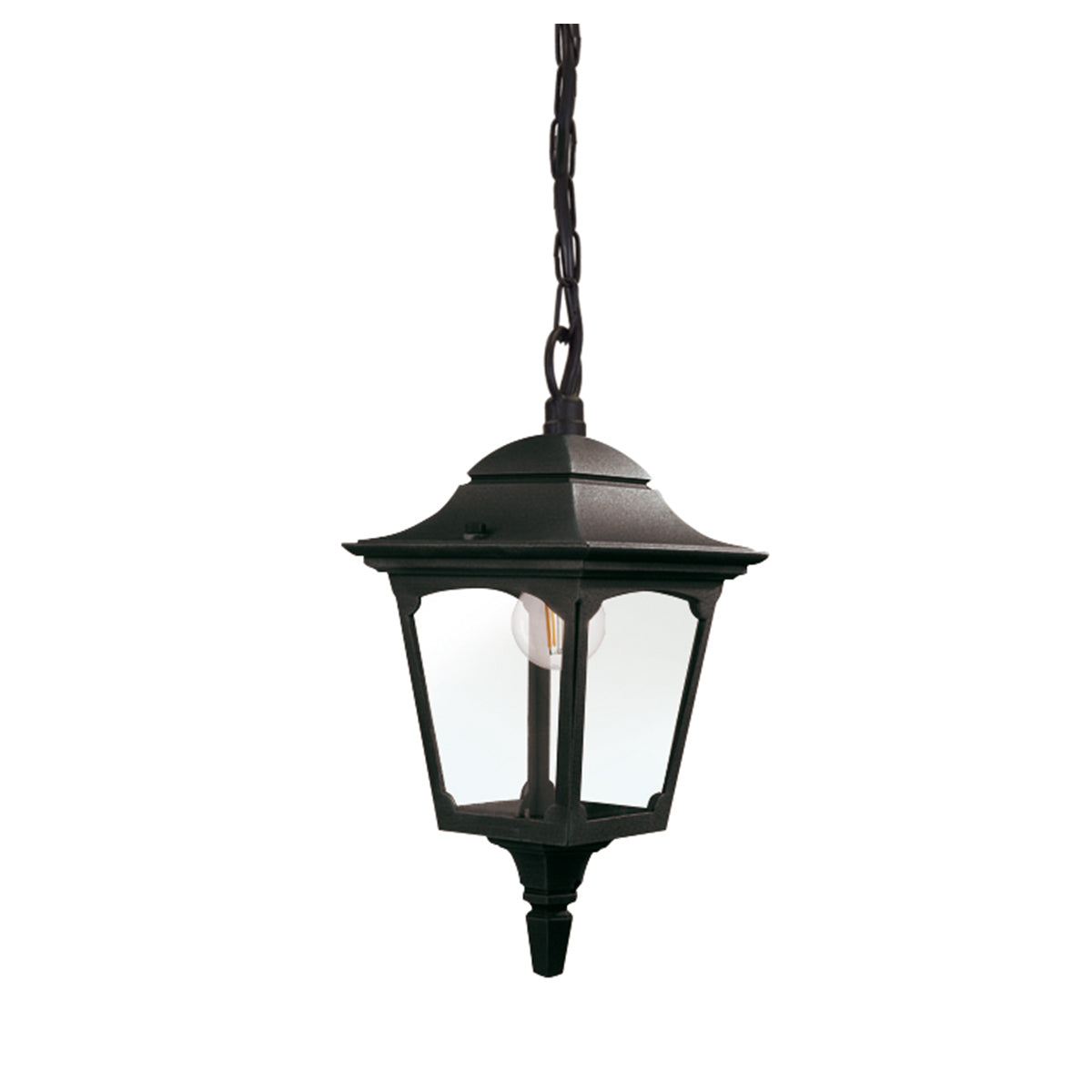 Elstead Lighting Chapel 1 Light Mini Chain Lantern CPM9-BLACK