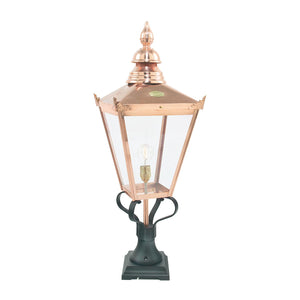 Norlys Chelsea 1 Light Grande Pedestal Lantern CSG3-COPPER