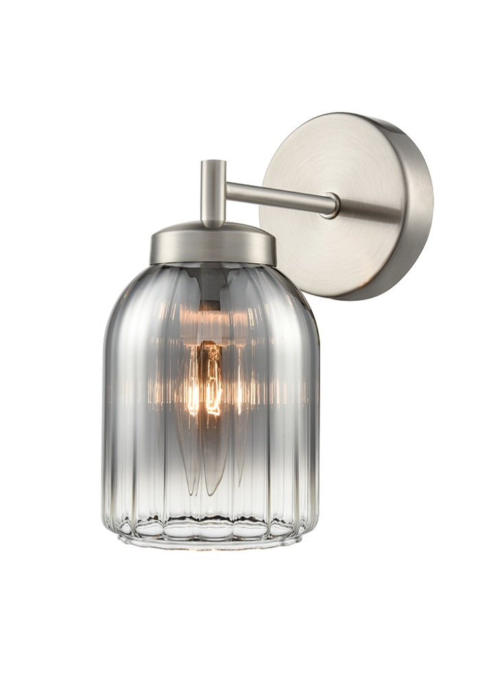 Franklite Caligo 1lt Wall Light in Satin Nickel Caligo part no - FL2506-1