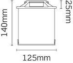 JCC Lighting JC17028 9W Inground Quad-directional light 70° beam angle IP67 c/w 900mm  cable