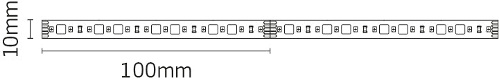 JCC Lighting JC121327 LED Strip 50 meter  24V 7.2W IP65 RGBW 3000K