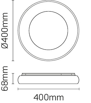 JCC Lighting JC96406 Ring bulkhead surface mounted, 35W, 4000K, Dimmable  (Triac)