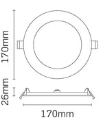 JCC Lighting JC72404 Skydisc IP20 10W 4700K