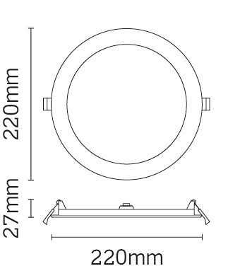 JCC Lighting JC73405 Skydisc IP20 16W 5700K