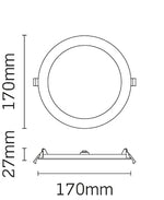 JCC Lighting JC73506 Skydisc IP65 13W 5700K dimmable