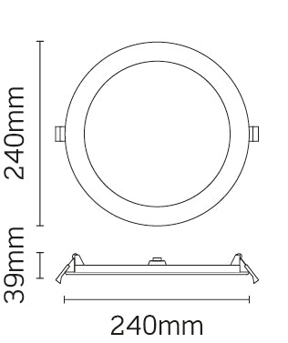 JCC Lighting JC72508 Skydisc IP65 23W 4700K