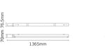 JCC Lighting JC100004 Skypack QR High Output 4ft Single IP20 4000K 30W 4000lm MW Dim