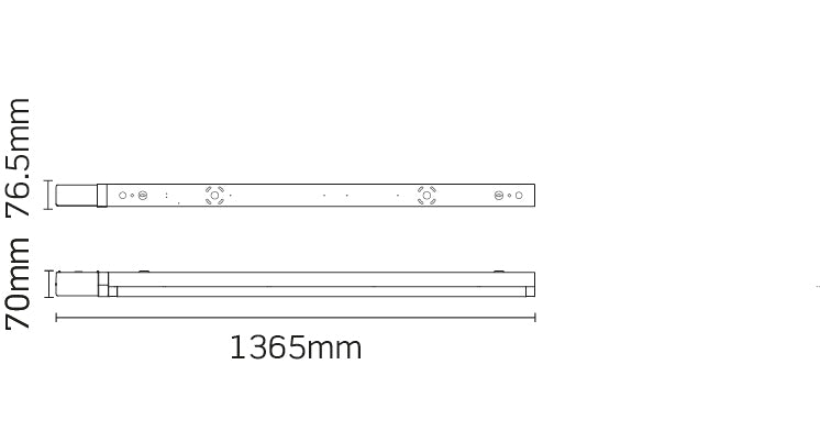 JCC Lighting JC100004 Skypack QR High Output 4ft Single IP20 4000K 30W 4000lm MW Dim