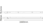 JCC Lighting JC71744MWO Skypack QR LED Batten 5ft Twin IP20 4000K 60W 7200lm Microwave on/off