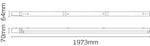 JCC Lighting JC100044 Skypack QR High Output 6ft Twin IP20 4000K 90W 11500lm MW Dim