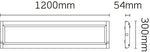 JCC Lighting JC73301EM Skytile Surface Linear IP20 1200mm LED 49W 5700K Emergency