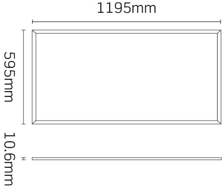 JCC Lighting JC080128 Skytile 1200x600mm 48W IP44 4000K 4800lm Tp(a) UGR <19 product image - Endon Lighting from First Light Direct with great prices and fast UK delivery
