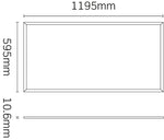 JCC Lighting JC080132 Skytile 1200x600mm 48W IP44 5700K 4800lm Tp(a) UGR <19