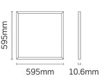 JCC Lighting JC080100 Skytile 600x600mm 30W IP44 3000K 3000lm Tp(a) UGR <19
