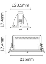 JCC Lighting JC47440WH Starscoop 40W LED Rectangular Wall Wash - CoB - 120° beam angle 4000K IP20