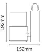 JCC Lighting JC14201WH Starspot 3000 Mains IP20 Track Spotlight LED 34W 4000K 3000lm 38° White