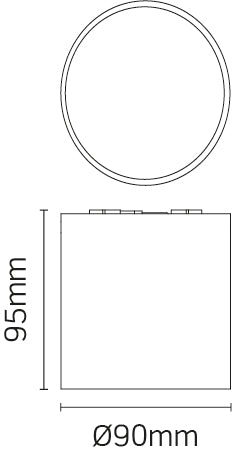 JCC Lighting JC17001 8.9W Surface mount ceiling light 17° beam angle IP54