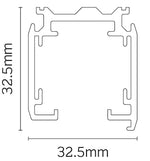 JCC Lighting JC88103WH Mainline 3 Circuit Track 3m Section White