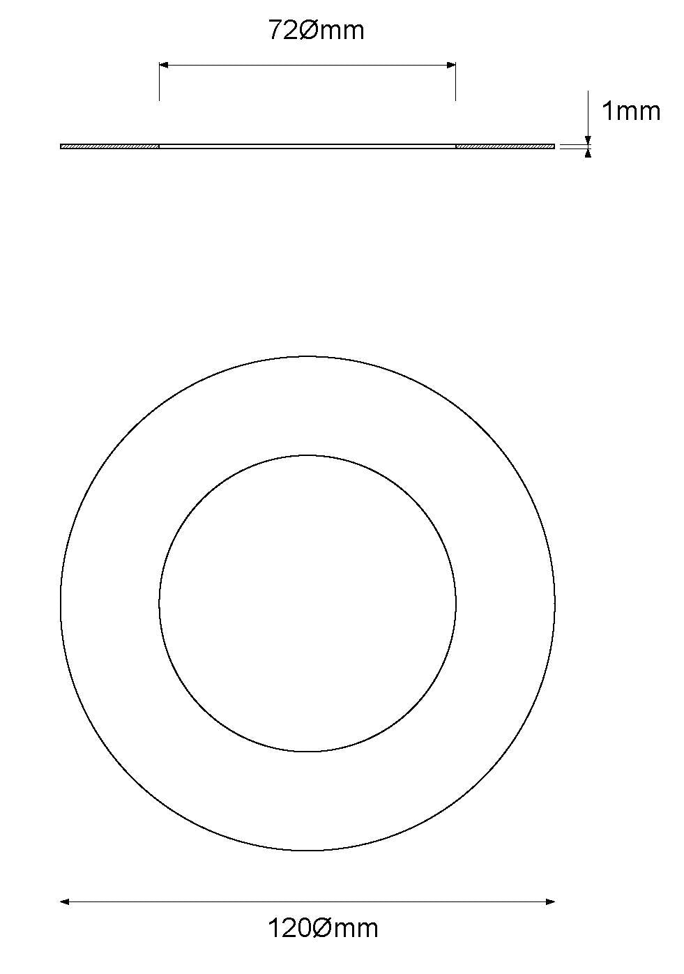 JCC Lighting JC1005 V50 standard product concealer ring (5 in pack)