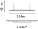 JCC Lighting JC1003/WH V50 standard product converter plate WH finish