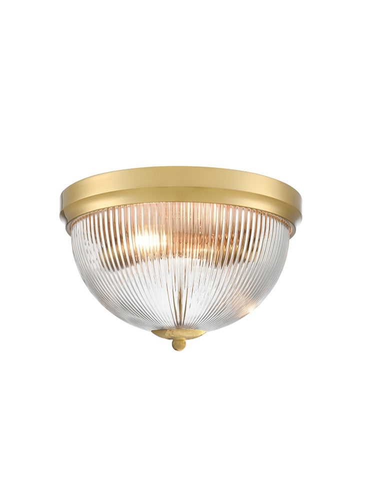 Franklite Cupola Aged Brass 300mm Flush Ceiling Fitting Cupola part no - CF5837