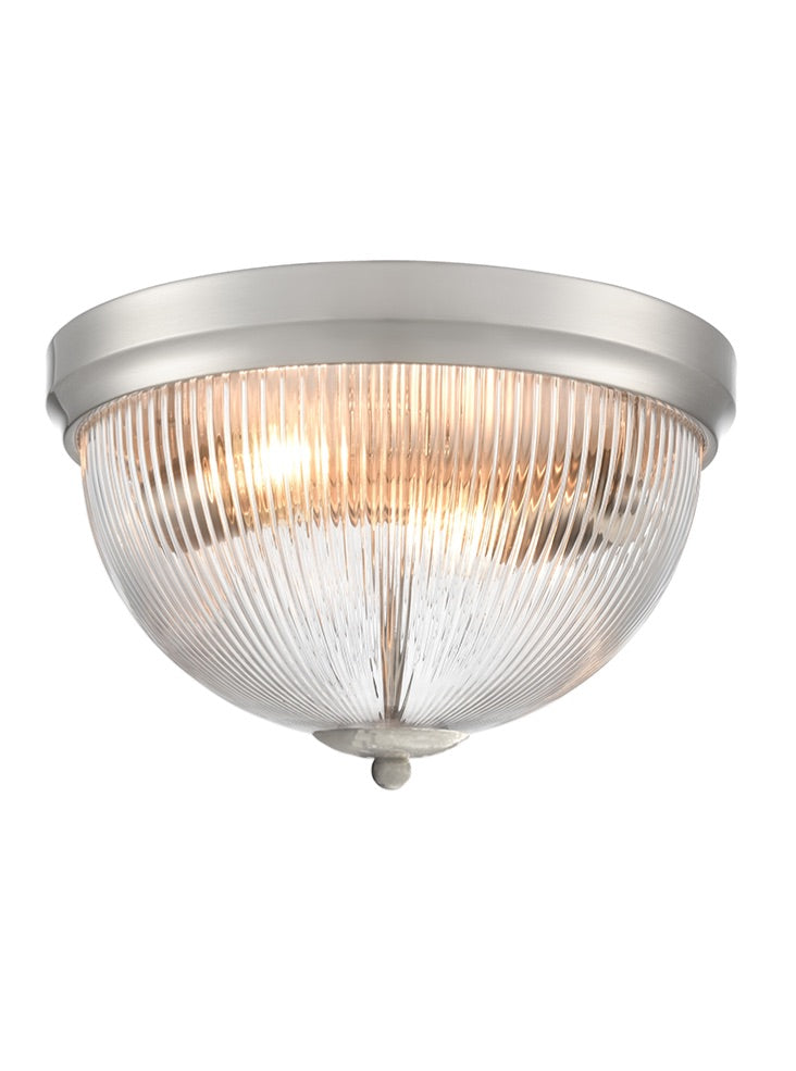 Franklite Cupola Satin Nickel 300mm Flush Ceiling Fitting Cupola part no - CF5841