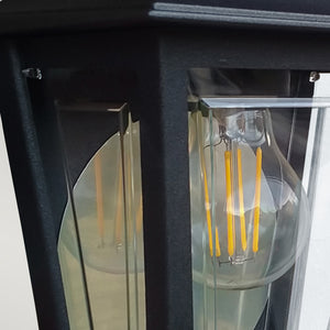 Elstead Lighting Deco Lane 1lt Half Wall Lantern DECO-LANE7-BLACK