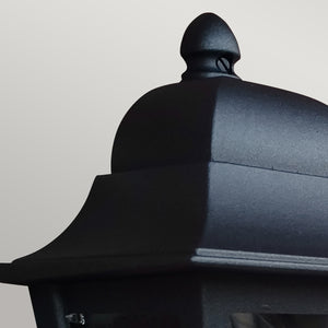 Elstead Lighting Deco Lane 1lt Half Wall Lantern DECO-LANE7-BLACK