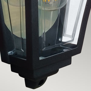 Elstead Lighting Deco Lane 1lt Half Wall Lantern DECO-LANE7-BLACK