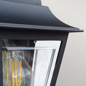 Elstead Lighting Deco Lane 1lt Half Wall Lantern DECO-LANE7-BLACK