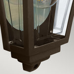 Elstead Lighting Deco Lane 1lt Half Wall Lantern DECO-LANE7-BRONZE