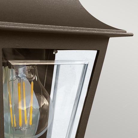 Elstead Lighting Deco Lane 1lt Half Wall Lantern DECO-LANE7-BRONZE