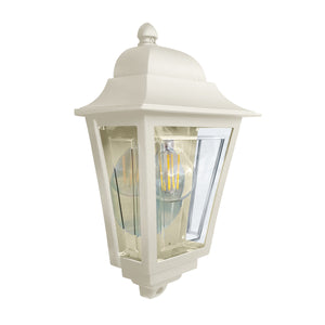Elstead Lighting Deco Lane 1lt Half Wall Lantern DECO-LANE7-CREAM