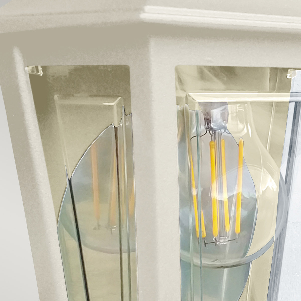 Elstead Lighting Deco Lane 1lt Half Wall Lantern DECO-LANE7-CREAM
