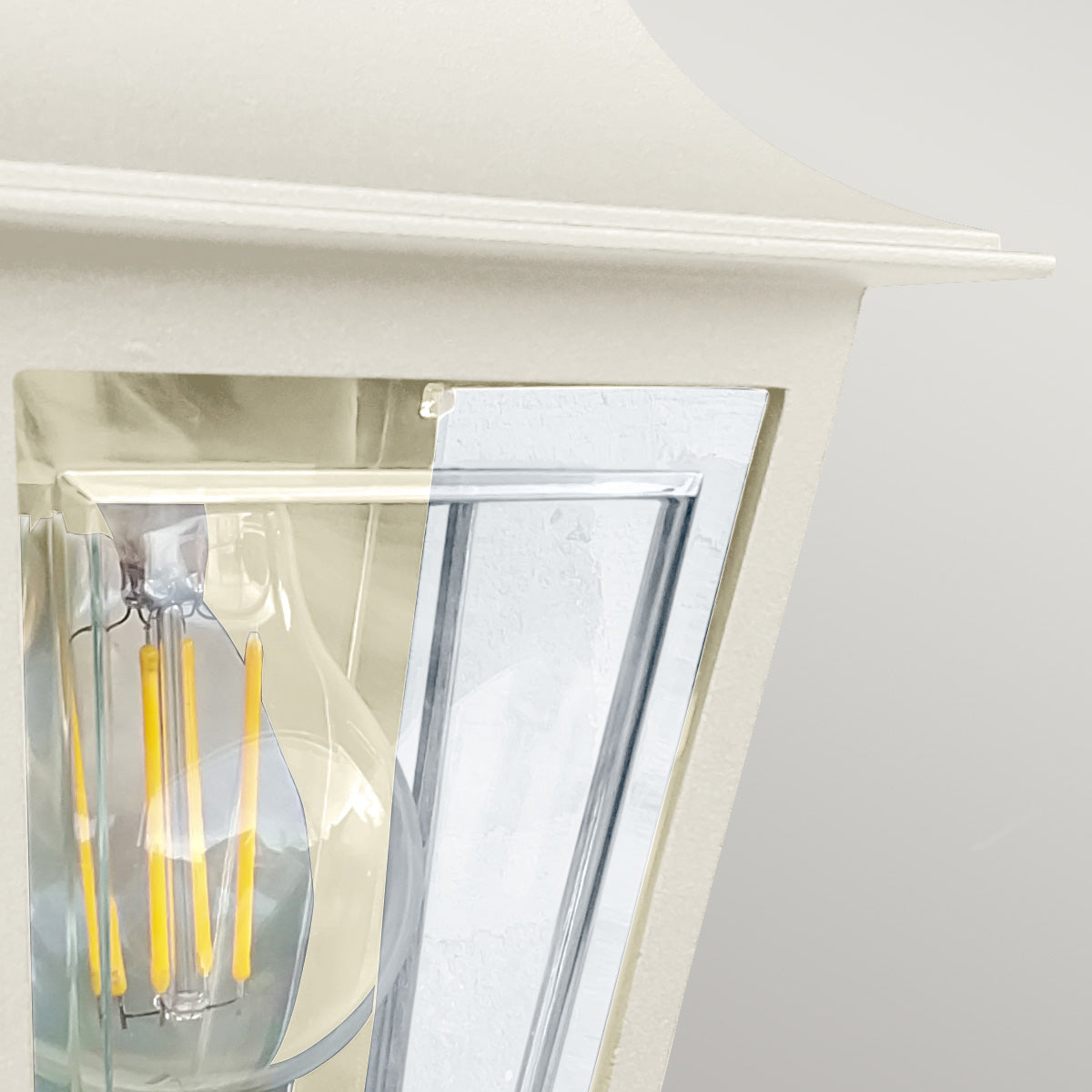 Elstead Lighting Deco Lane 1lt Half Wall Lantern DECO-LANE7-CREAM