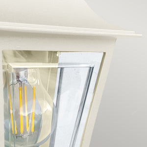 Elstead Lighting Deco Lane 1lt Half Wall Lantern DECO-LANE7-CREAM