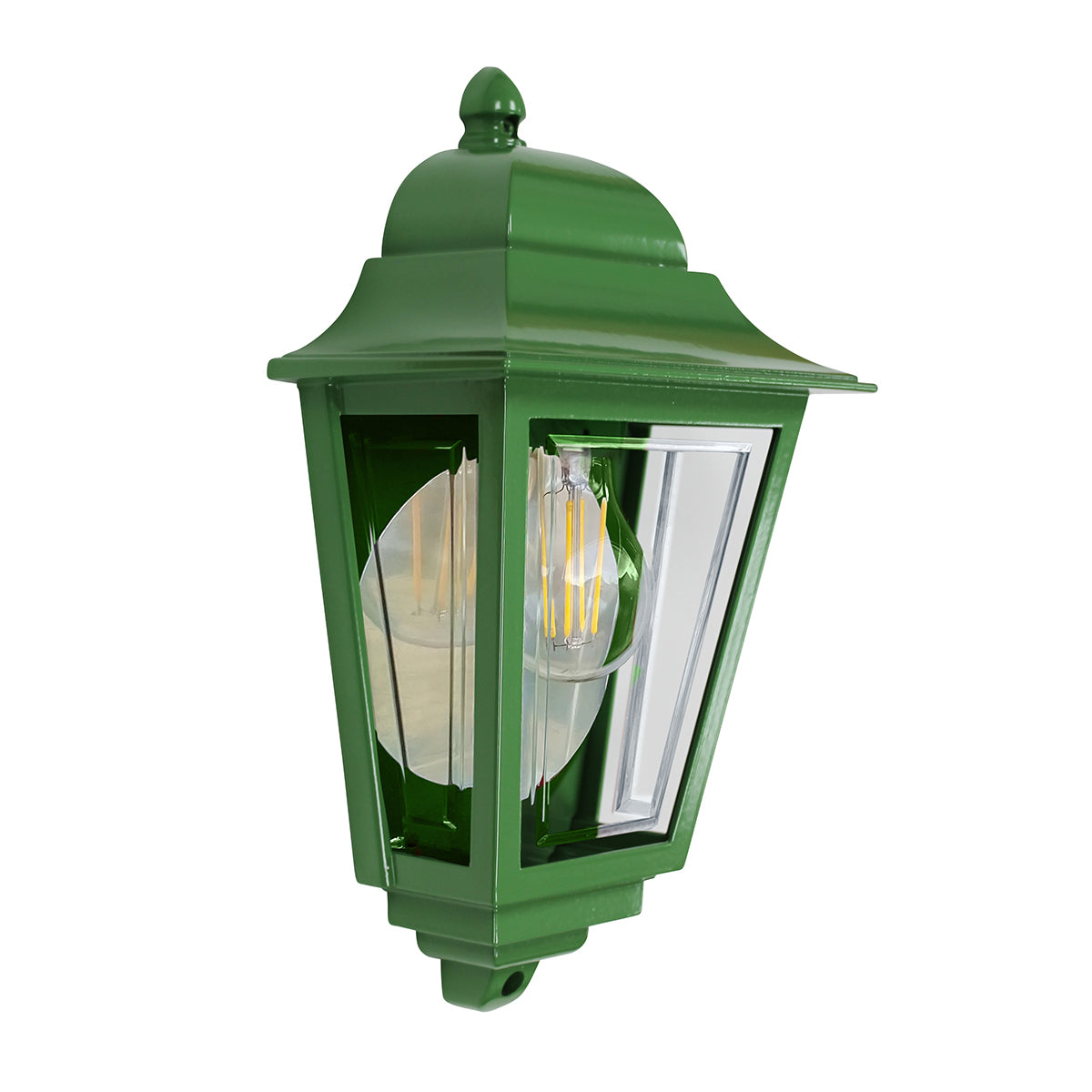 Elstead Lighting Deco Lane 1lt Half Wall Lantern DECO-LANE7-GREEN