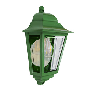 Elstead Lighting Deco Lane 1lt Half Wall Lantern DECO-LANE7-GREEN