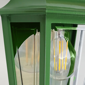 Elstead Lighting Deco Lane 1lt Half Wall Lantern DECO-LANE7-GREEN