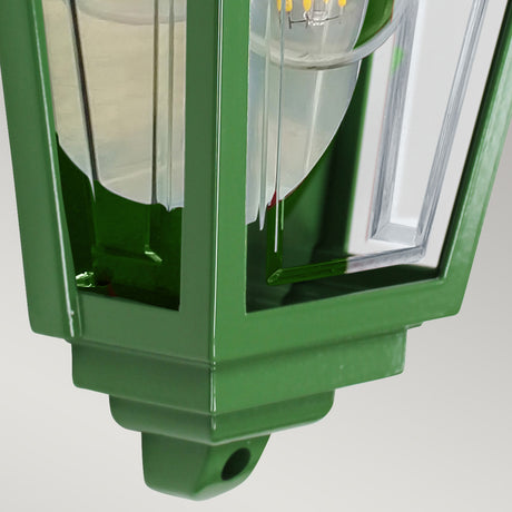 Elstead Lighting Deco Lane 1lt Half Wall Lantern DECO-LANE7-GREEN